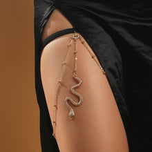 Load image into Gallery viewer, BT192-1 Elastic Snake Long Anklet Body Chain Accessories, BT192-1(Gold), BT192-1(Silver)