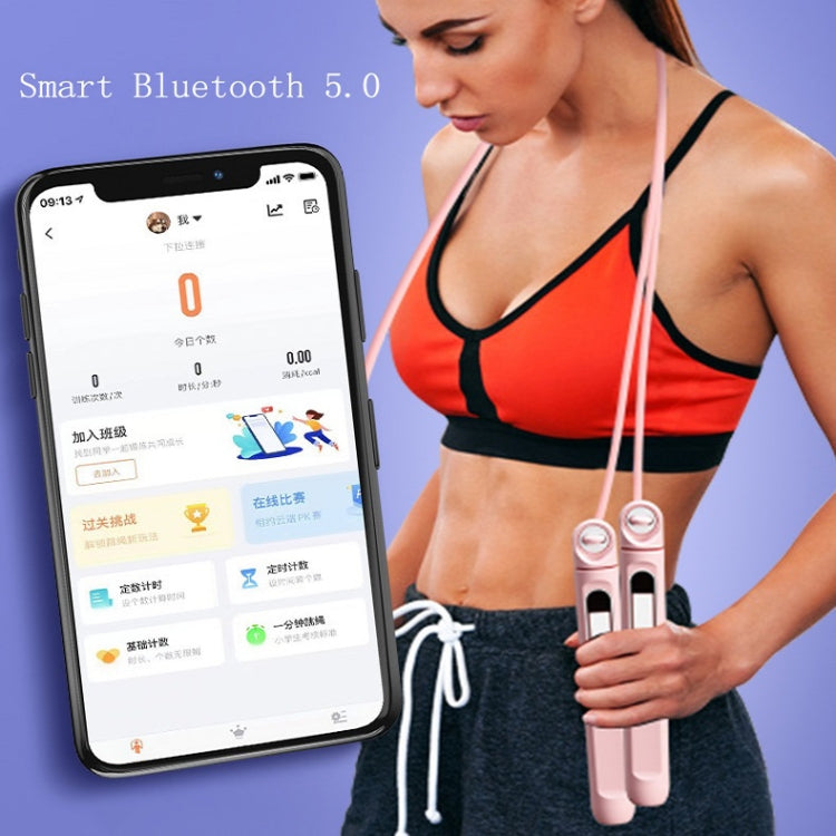 Smart Corded / Cordless Dual-Use Bluetooth APP Counting Skipping Rope