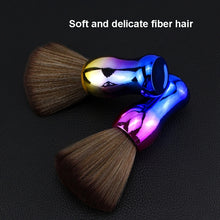 Load image into Gallery viewer, Electroplating Broken Hair Brush Haircut Neck Cleaning Brush, Four-section Gold, Four-section Silver, Four-section Gradient Purple, Round Handle Silver, Round Handle Gold, Round Handle Gradient Yellow, Round Handle Gradient Yellow Purple               ...