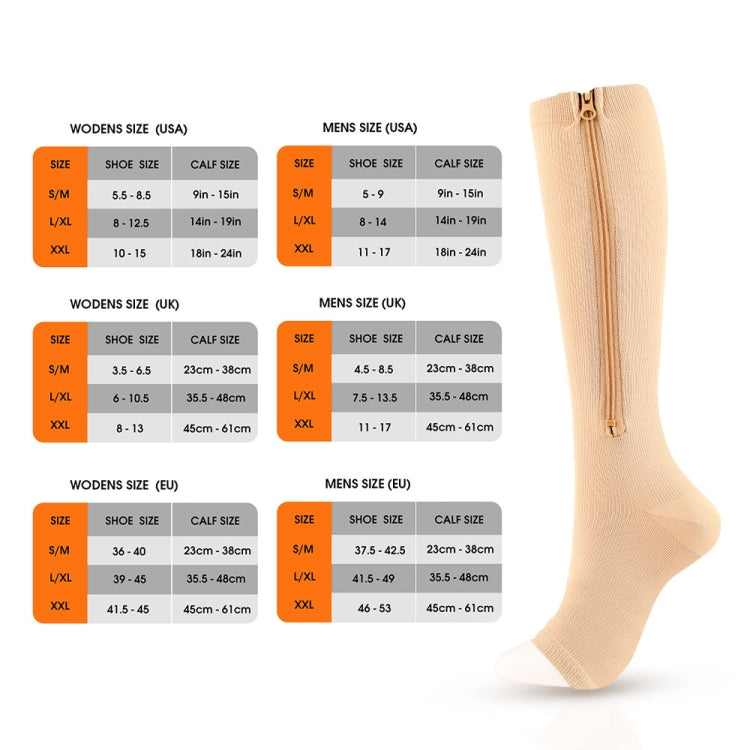 Sports Pressure Socks Compressed Brake Zipper Socks