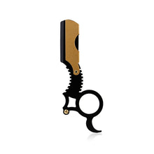 Load image into Gallery viewer, Manual Men Stainless Steel Ring Razor Without Blade, Gold, Black