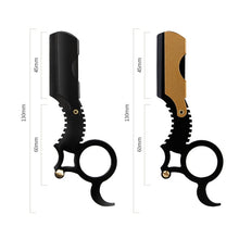 Load image into Gallery viewer, Manual Men Stainless Steel Ring Razor Without Blade, Gold, Black