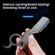 Load image into Gallery viewer, Manual Men Stainless Steel Ring Razor Without Blade, Gold, Black