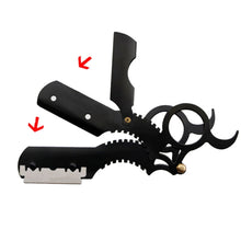 Load image into Gallery viewer, Manual Men Stainless Steel Ring Razor Without Blade, Gold, Black