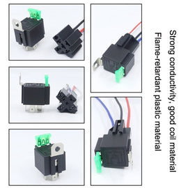 5 Sets JD2912 4 Pin Car Relay With Fuse, 12V, 24V