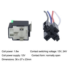 Load image into Gallery viewer, 5 Sets JD2912 4 Pin Car Relay With Fuse, 12V, 24V