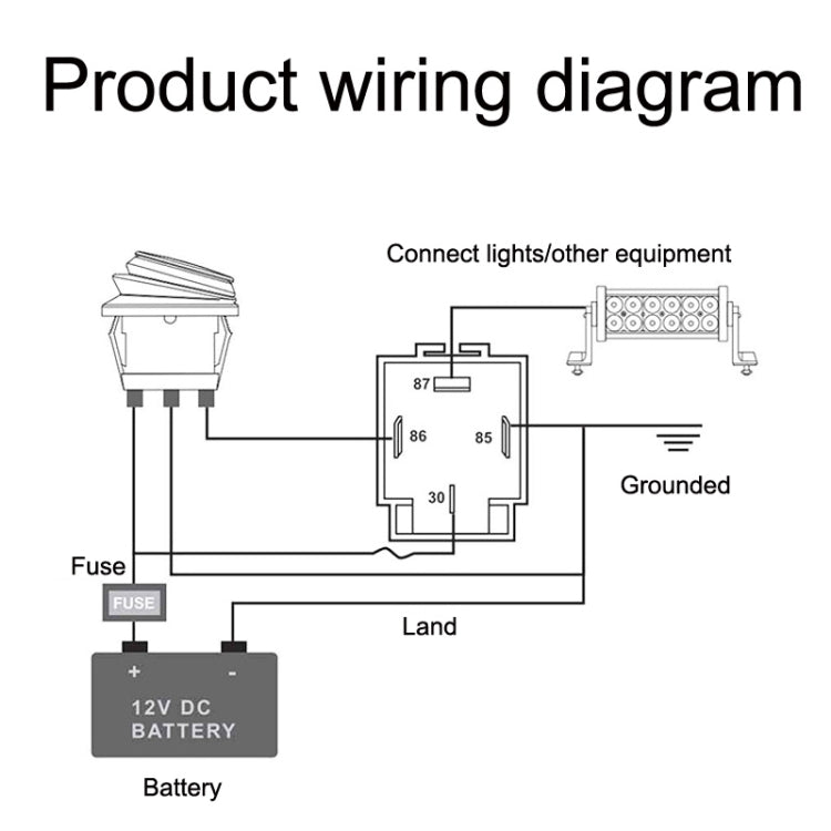 5 Sets JD2912 4 Pin Car Relay With Fuse, 12V, 24V