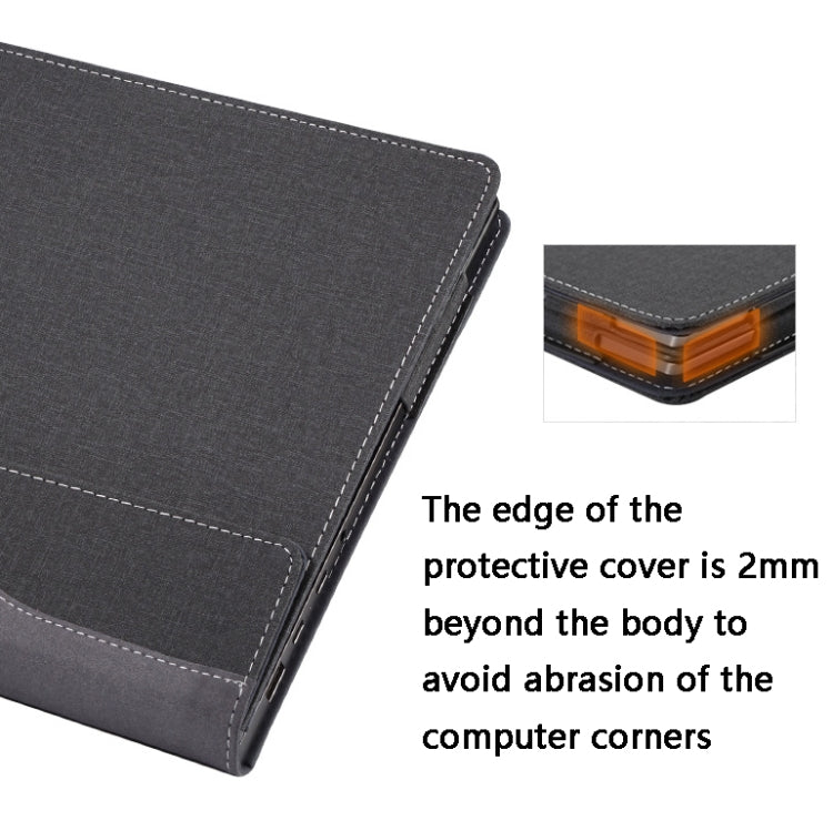 13.9 inch PU Leather Laptop Protective Cover, For Lenovo Yoga 7 Pro / Yoga 930, For Lenovo Yoga 6 Pro / Yoga 920, For Lenovo Yoga 5 Pro / Yoga 910
