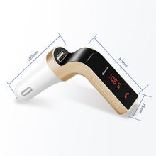 Load image into Gallery viewer, G7 Car Hands-Free Bluetooth FM Player MP3, G7 Pink, G7 Rose Gold, G7 Gold, G7 Silver, G7 Black
