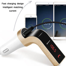 Load image into Gallery viewer, G7 Car Hands-Free Bluetooth FM Player MP3, G7 Pink, G7 Rose Gold, G7 Gold, G7 Silver, G7 Black