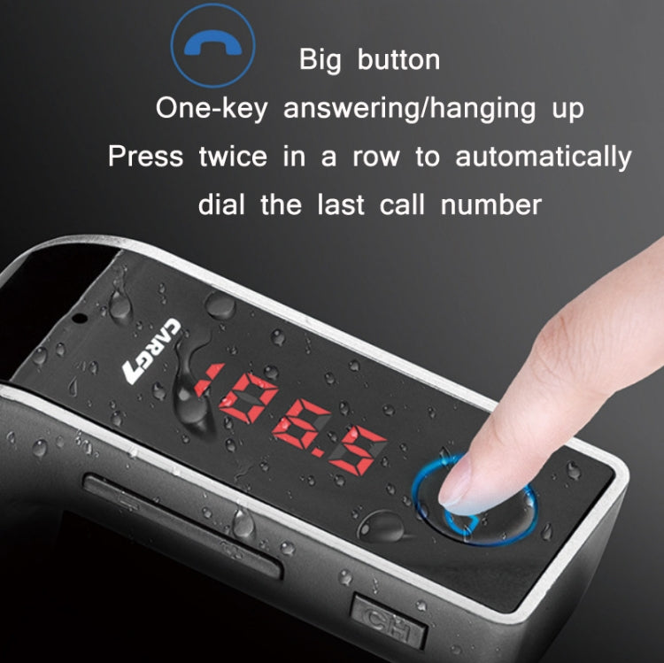 G7 Car Hands-Free Bluetooth FM Player MP3, G7 Pink, G7 Rose Gold, G7 Gold, G7 Silver, G7 Black