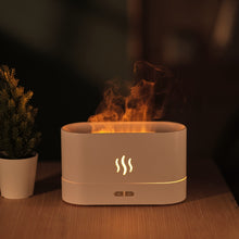 Load image into Gallery viewer, Flame Aroma Diffuser Night Light Humidifier, Monochrome(White), Monochrome(Black)