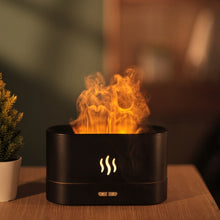 Load image into Gallery viewer, Flame Aroma Diffuser Night Light Humidifier, Monochrome(White), Monochrome(Black)