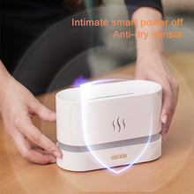 Load image into Gallery viewer, Flame Aroma Diffuser Night Light Humidifier, Monochrome(White), Monochrome(Black)