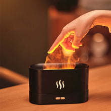 Load image into Gallery viewer, Flame Aroma Diffuser Night Light Humidifier, Monochrome(White), Monochrome(Black)