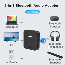 Load image into Gallery viewer, WB5 Bluetooth 5.0 Wireless Audio Adapter Receiver &amp; Transmitter