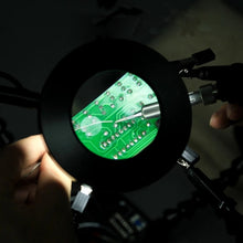 Load image into Gallery viewer, Six-Jaw LED Lamp Magnifying Glass Soldering Station with Fan, N-SS6LMF-BK9, N-SS6LF-BK9