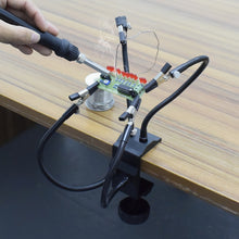 Load image into Gallery viewer, Four-Claw PCB Digital Repair Welding Station, SN4B-BK9 Black, SN4B-SY2 Silver, SN4B Black Tube Silver Clip
