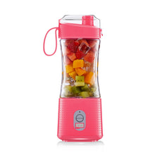Load image into Gallery viewer, 6-Blade Electric Fruit Juicer Juice Cup, Black, White, Yellow, Purple, Green, Blue, Deep Blue, Rose Red