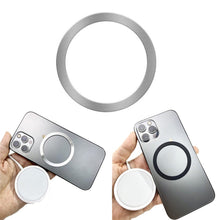 Load image into Gallery viewer, Ring Car Magnetic Suction Wireless Charger Lead Magnetic Ring Back Sticker, Color: Silver, Silver