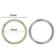 Load image into Gallery viewer, Ring Car Magnetic Suction Wireless Charger Lead Magnetic Ring Back Sticker, Color: Silver, Silver