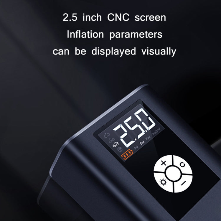 JM-8804 Car High-Pressure High-Power Tire Air Pump, Wireless Version, Wired Version