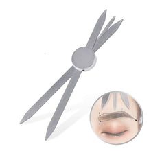 Load image into Gallery viewer, Three-point Positioning Tattoo Measuring Eyebrow Ruler, Silver, Gold, Black