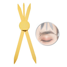 Load image into Gallery viewer, Three-point Positioning Tattoo Measuring Eyebrow Ruler, Silver, Gold, Black