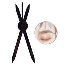 Load image into Gallery viewer, Three-point Positioning Tattoo Measuring Eyebrow Ruler, Silver, Gold, Black