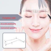 Load image into Gallery viewer, Three-point Positioning Tattoo Measuring Eyebrow Ruler, Silver, Gold, Black