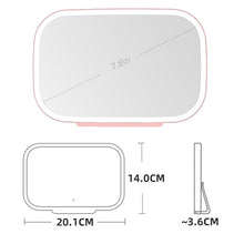 Load image into Gallery viewer, Car Sun Visor Makeup Mirror With LED Light, White, Pink
