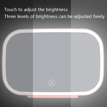 Load image into Gallery viewer, Car Sun Visor Makeup Mirror With LED Light, White, Pink