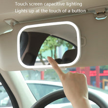 Load image into Gallery viewer, Car Sun Visor Makeup Mirror With LED Light, White, Pink