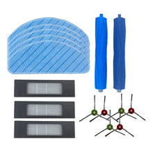 Load image into Gallery viewer, Accessories For Ecovacs Deebot T9 AIVI/T9 AIVI+, 2 Pairs  Edge Brush, 2 PCS Rag, 2 PCS Filter Net, Double Roller brush, Set