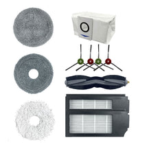 Load image into Gallery viewer, Accessories For Ecovacs Deebot X1, Main Brush, 2 Pairs   Edge Brush, 2 PCS Filter Screen, 2 PCS Rag, 2 PCS Upgrade Rag, 2 PCS Upgrade All Hair  Rag, 2 PCS Dust Bag