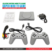 Load image into Gallery viewer, 8-Bit Mini Double Players TV Game Console Built-in 620 Games, PS1 mini (US Plug), PS1 mini (EU Plug)