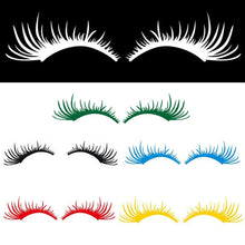 Load image into Gallery viewer, 1pair Car Big Lamp Eyebrow Sticker Sexy Eye Eyelash Car Sticker