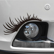 Load image into Gallery viewer, 1pair Car Big Lamp Eyebrow Sticker Sexy Eye Eyelash Car Sticker
