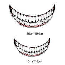 Load image into Gallery viewer, J06 Motorcycle Helmet Sticker, Small Teeth, Large Teeth, Small Tongue, Large Tongue