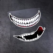 Load image into Gallery viewer, J06 Motorcycle Helmet Sticker, Small Teeth, Large Teeth, Small Tongue, Large Tongue