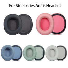 Load image into Gallery viewer, 2pcs Sponge Headset Pad for Steelseries Arctis Pro / Arctis 3 / 5 / 7(Black Grey Leather), TBD0601869701B, TBD0601869701C, TBD0601869701D, TBD0601869701E, TBD0601869701F, TBD0601869701G, TBD0601869701H, TBD0601869701J, TBD0601869701A