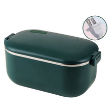 Load image into Gallery viewer, 48W 1L  304 Stainless Steel Heating Lunch Box Can Be Plugged In, US Plug, 12V Car Plug, EU Plug, UK Plug