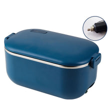 Load image into Gallery viewer, 48W 1L  304 Stainless Steel Heating Lunch Box Can Be Plugged In, US Plug, 12V Car Plug, EU Plug, UK Plug
