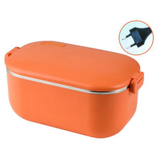 Load image into Gallery viewer, 48W 1L  304 Stainless Steel Heating Lunch Box Can Be Plugged In, US Plug, 12V Car Plug, EU Plug, UK Plug