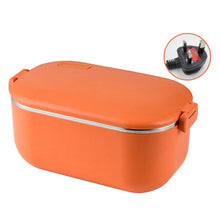 Load image into Gallery viewer, 48W 1L  304 Stainless Steel Heating Lunch Box Can Be Plugged In, US Plug, 12V Car Plug, EU Plug, UK Plug