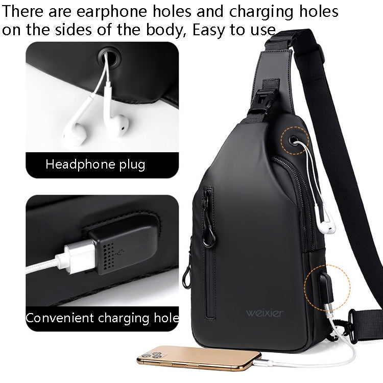 WEIXIER XB301 Men Chest Bag Outdoor Leisure Messenger Bag
