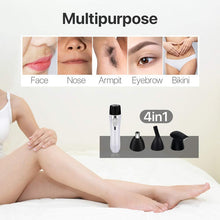 Load image into Gallery viewer, BZ-3563B 4 In 1 USB Shaver Nose Hair Trimmer, Pink, Black, White