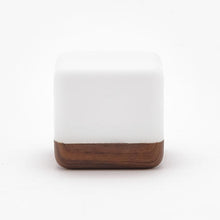Load image into Gallery viewer, Square Flip Polyhedral Timing Night Light, Grey, Orange, Green, Dark Wood Grain, Light Wood Grain, White Marble Pattern, Black Marble Pattern