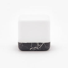 Load image into Gallery viewer, Square Flip Polyhedral Timing Night Light, Grey, Orange, Green, Dark Wood Grain, Light Wood Grain, White Marble Pattern, Black Marble Pattern