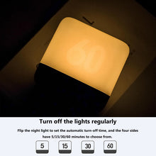 Load image into Gallery viewer, Square Flip Polyhedral Timing Night Light, Grey, Orange, Green, Dark Wood Grain, Light Wood Grain, White Marble Pattern, Black Marble Pattern